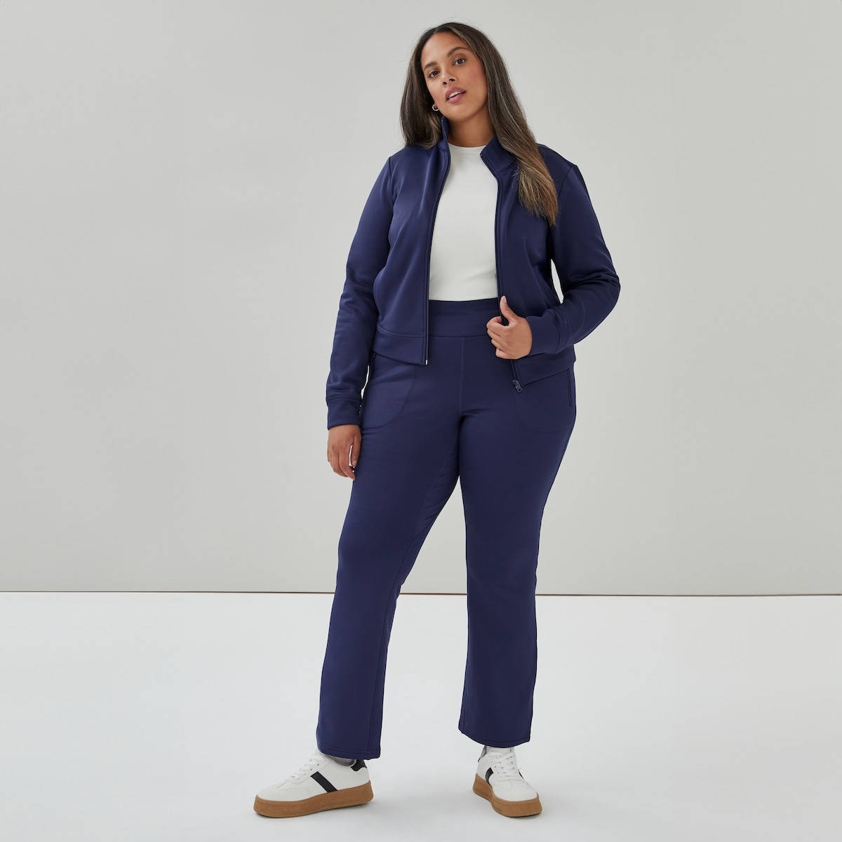 Veste sport en molleton Femmes+ - Marine