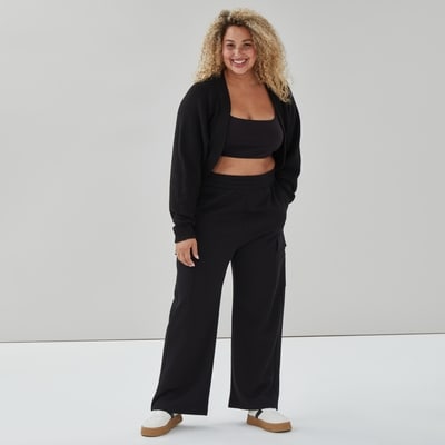 Women+ Cropped Shrug - Black