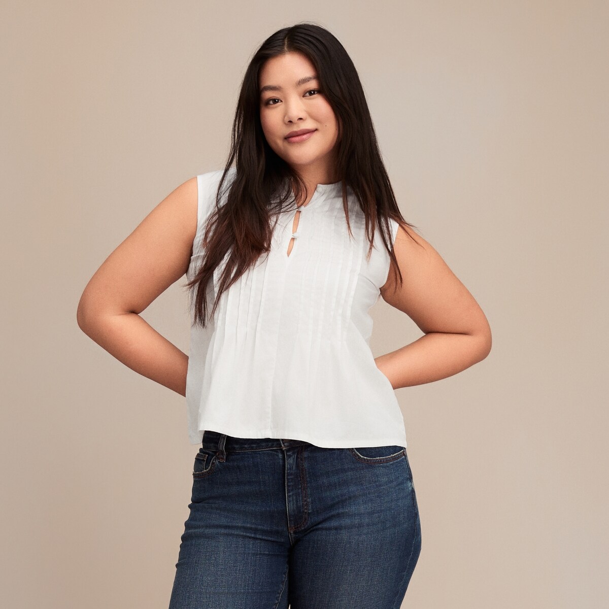 Joe Fresh Haut à pinces en popeline Femmes+ 1 ea, 35,00 $/1ch