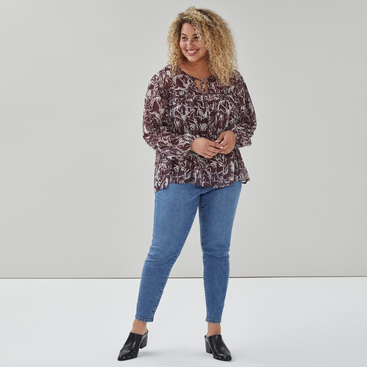 Joe Fresh Haut mousseline avec ouverture en goutte Femmes+ 1 ea, 39,00 $/1ch