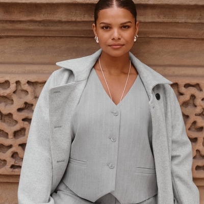 Veste de tailleur Femmes+ - Mélange De Gris Pâle