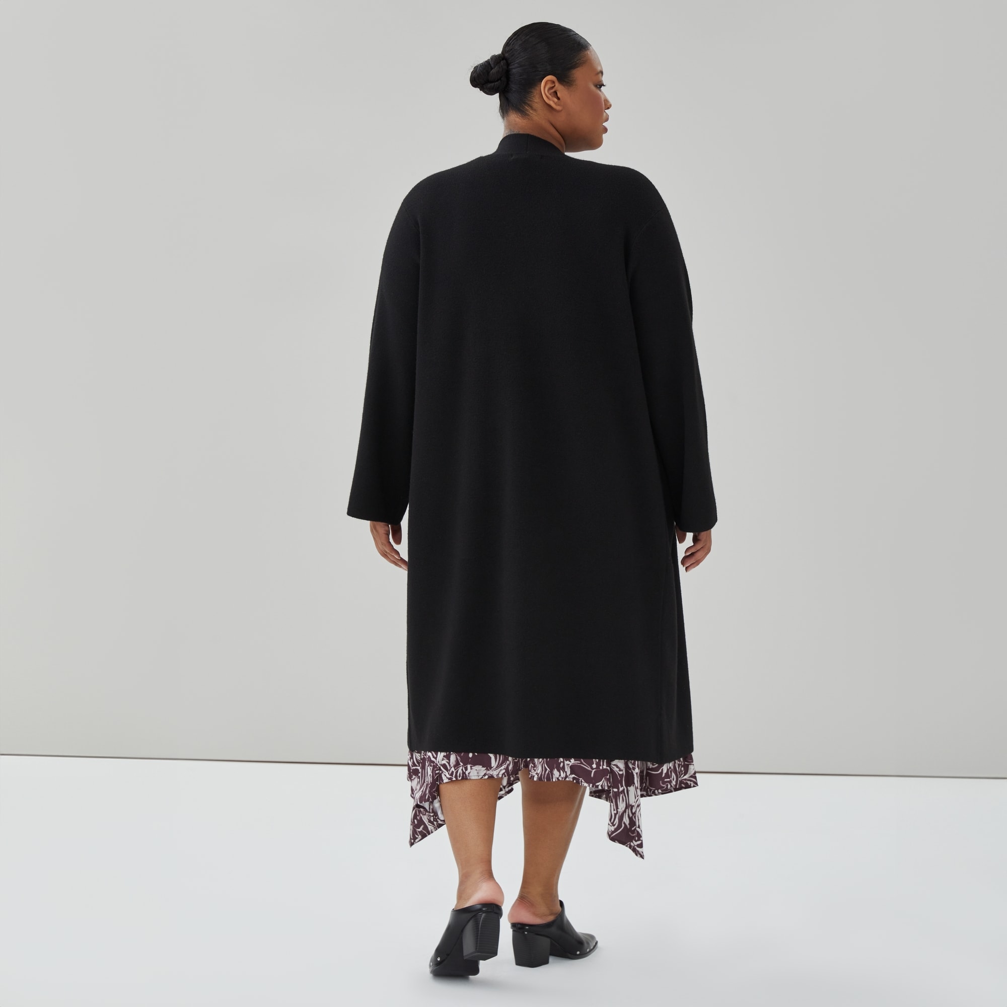Women+ Long Cardigan in JF Black from Joe Fresh