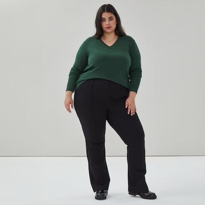 Women+ Ponte Bootcut Pant - JF Black