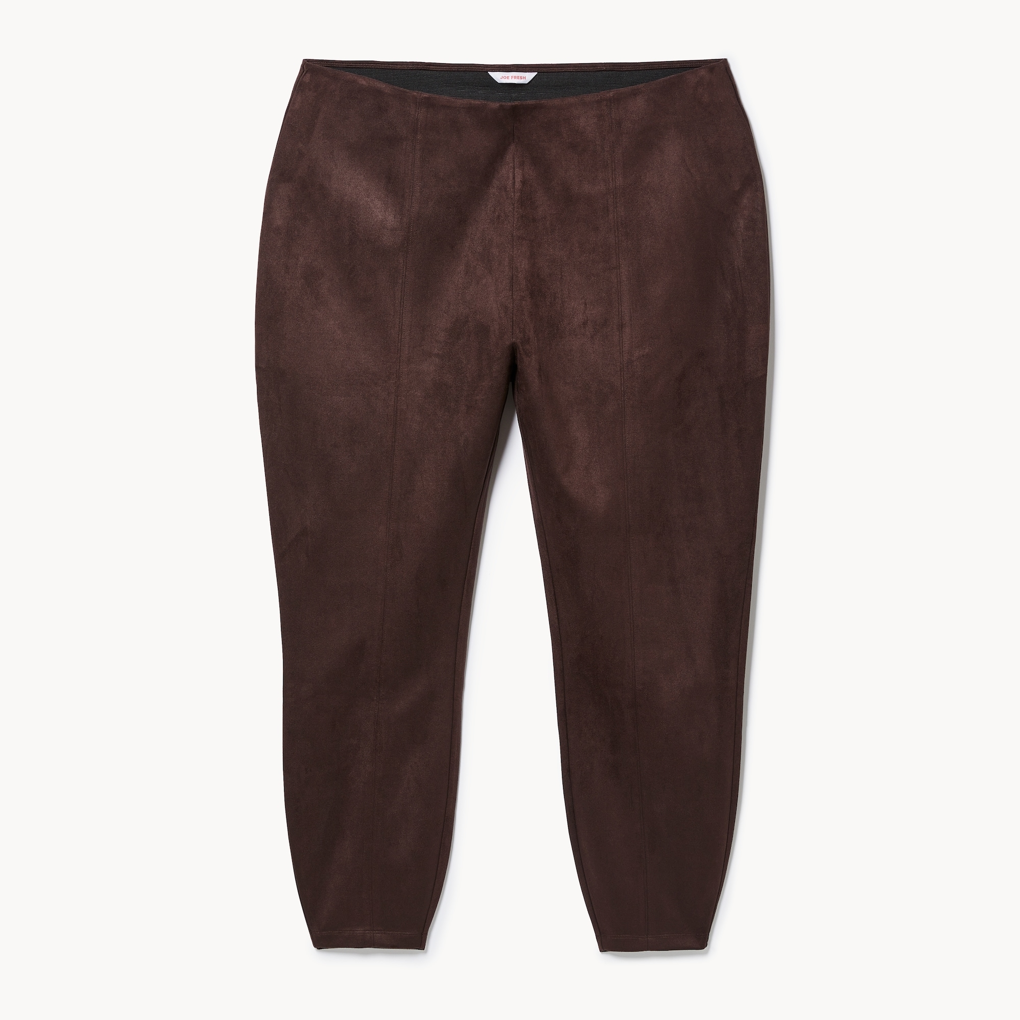 Women+ Faux Suede Legging in Dark Brown from Joe Fresh