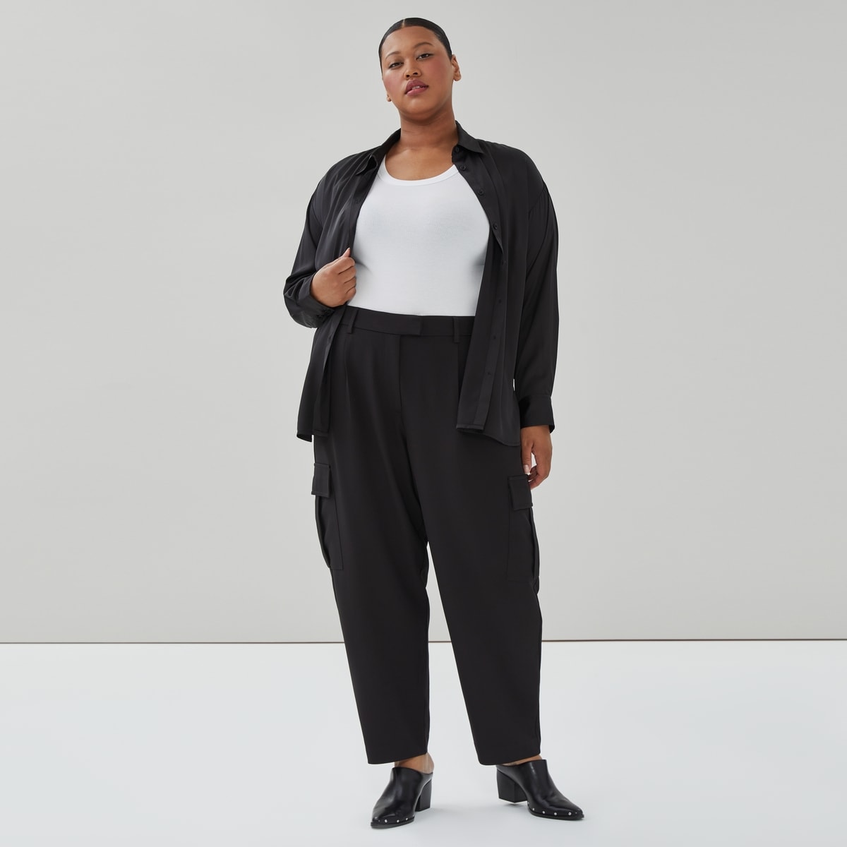 Women+ Crepe Cargo Pant