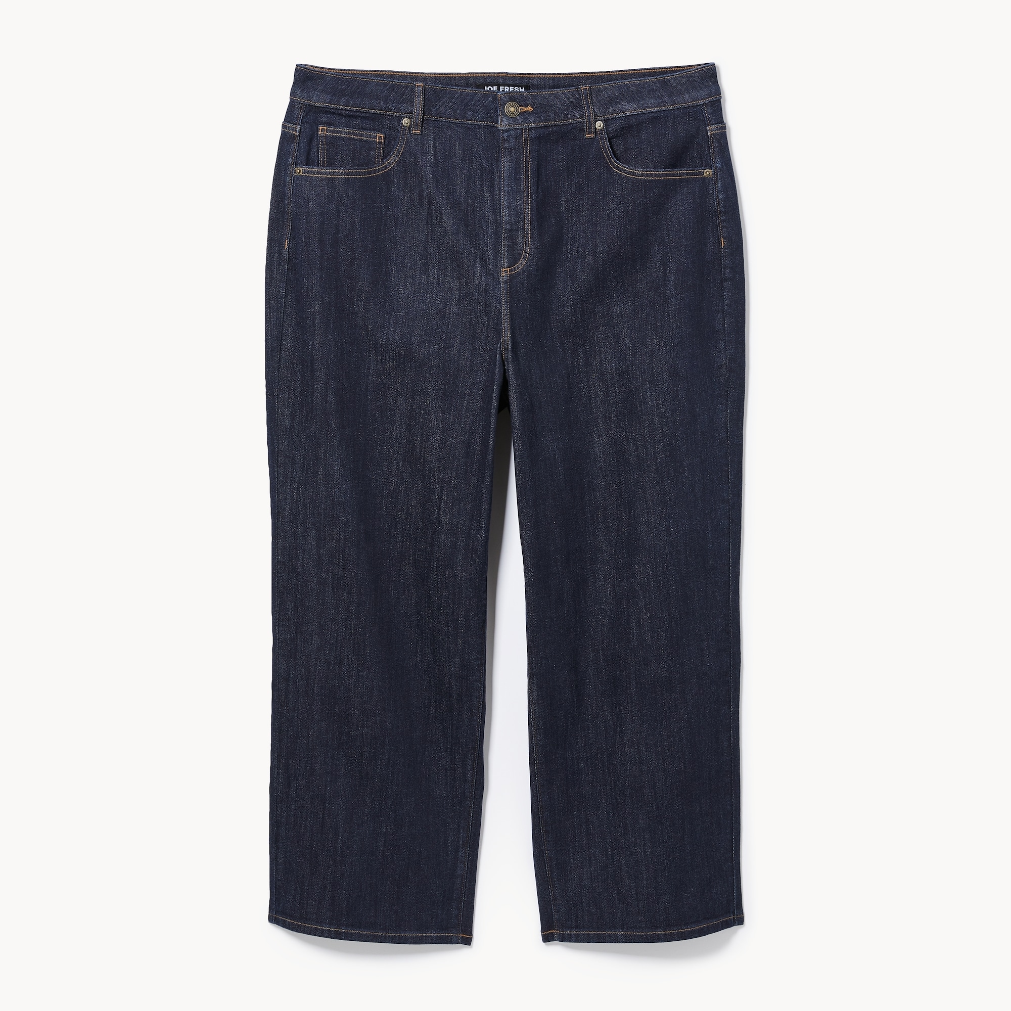 Jean à jambe large délavé foncé Femmes+