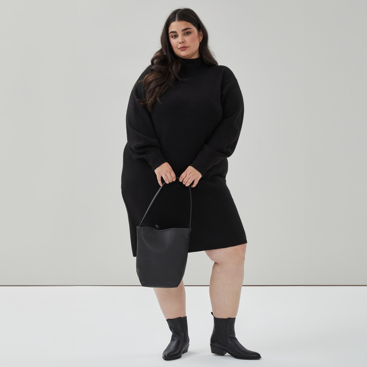Women+ Mini Sweater Dress