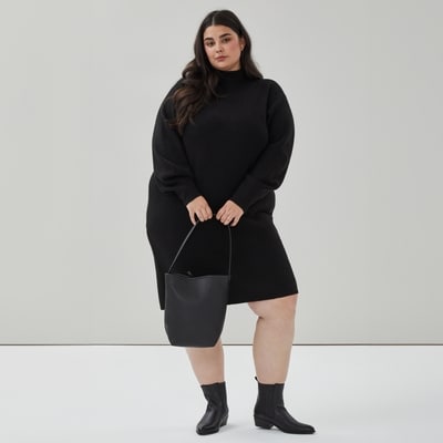 Women+ Mini Sweater Dress - JF Black