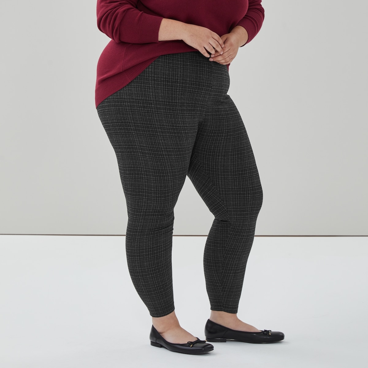 Women+ Textured Legging - Charcoal