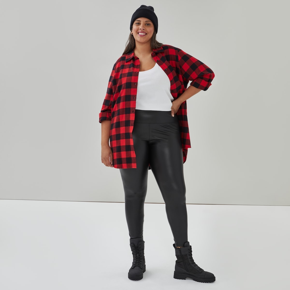 Women+ Faux Leather Legging
