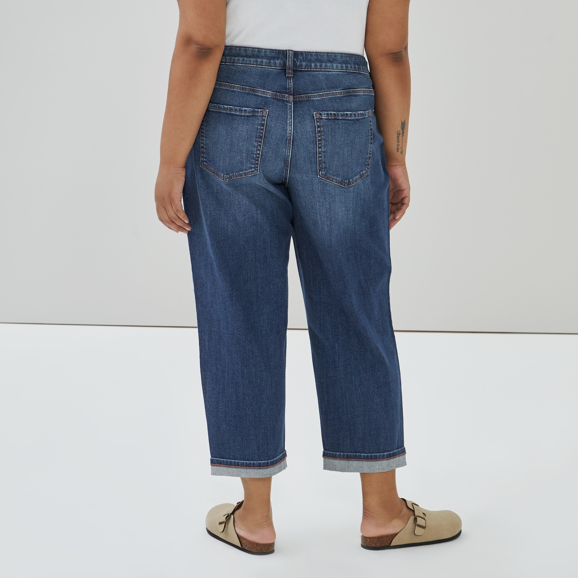 Women+ Dark Wash Relaxed Fit Jean