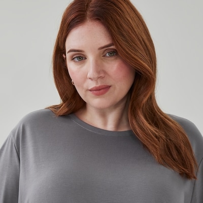 Women+ Relaxed T-Shirt - Ash Grey