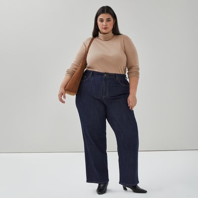 Col roulé essentiel en coton biologique Femmes+ - Brun Pâle