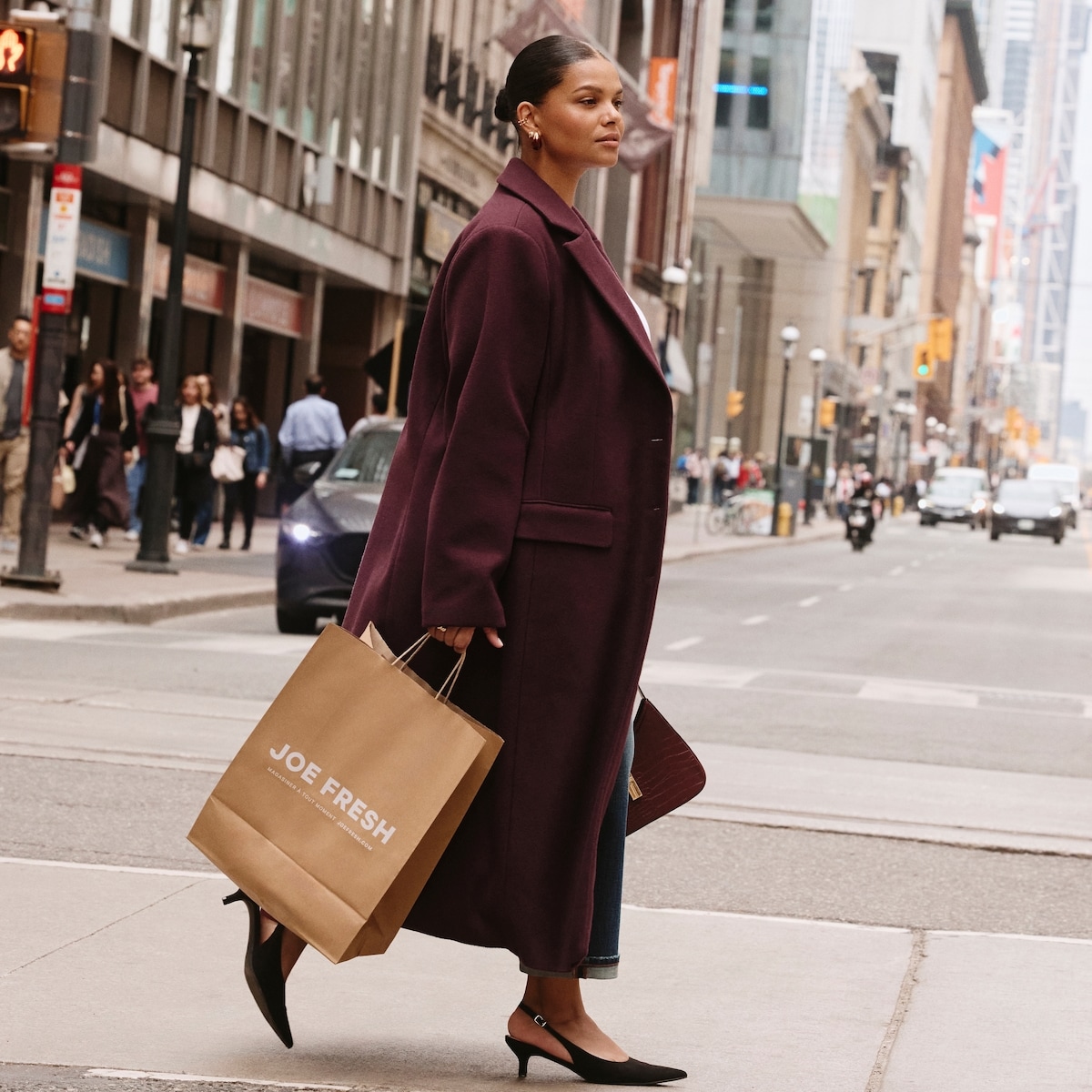 Women+ Structured Melton Car Coat