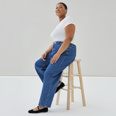 Joe Fresh Women+ Medium Wash Wide Leg Jean 1 ea, $45.00/1ea