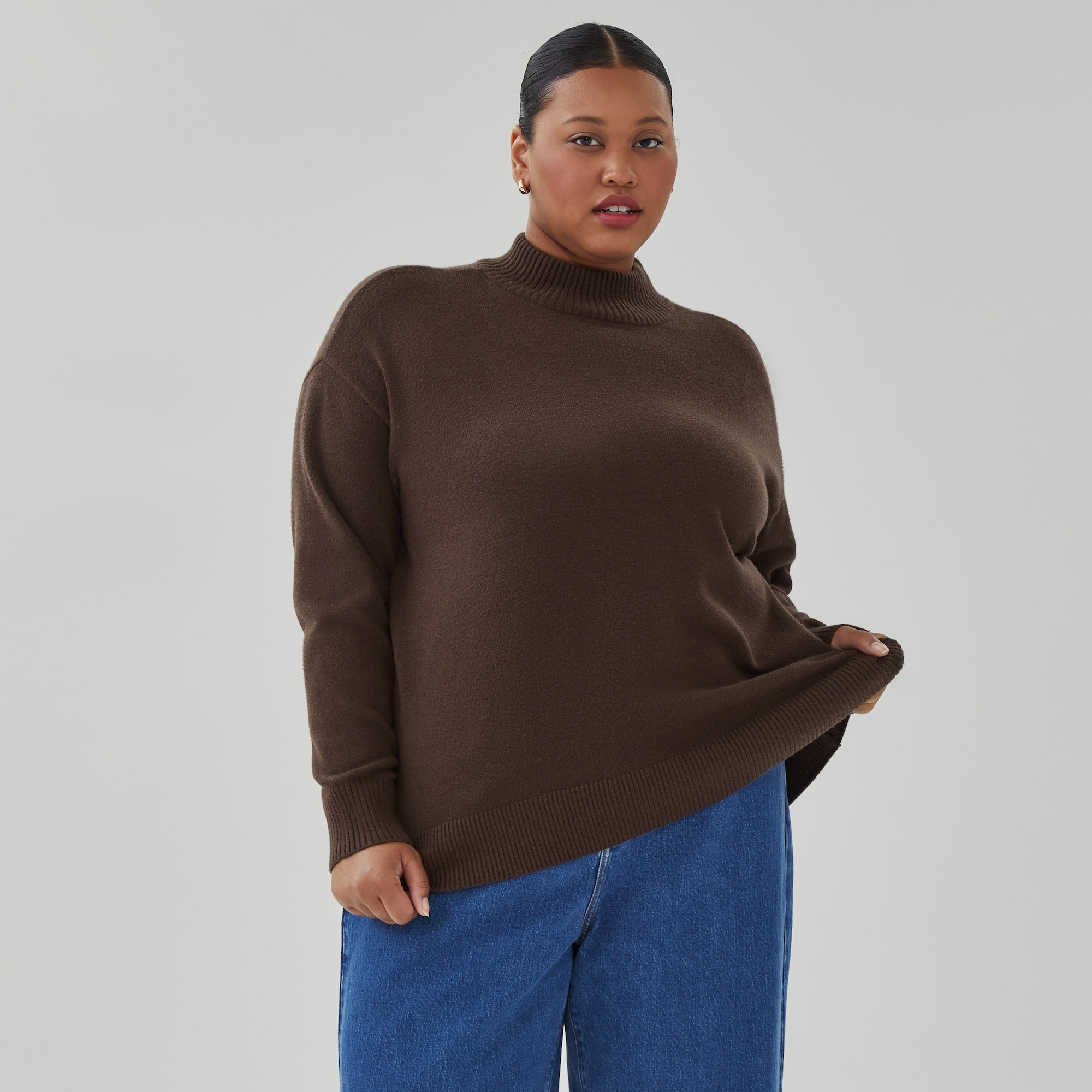 OLD JOE-ALPAKA TURTLE-NECK ZIP SWEATER OLD JOE ALPAKA TURTLE NECK