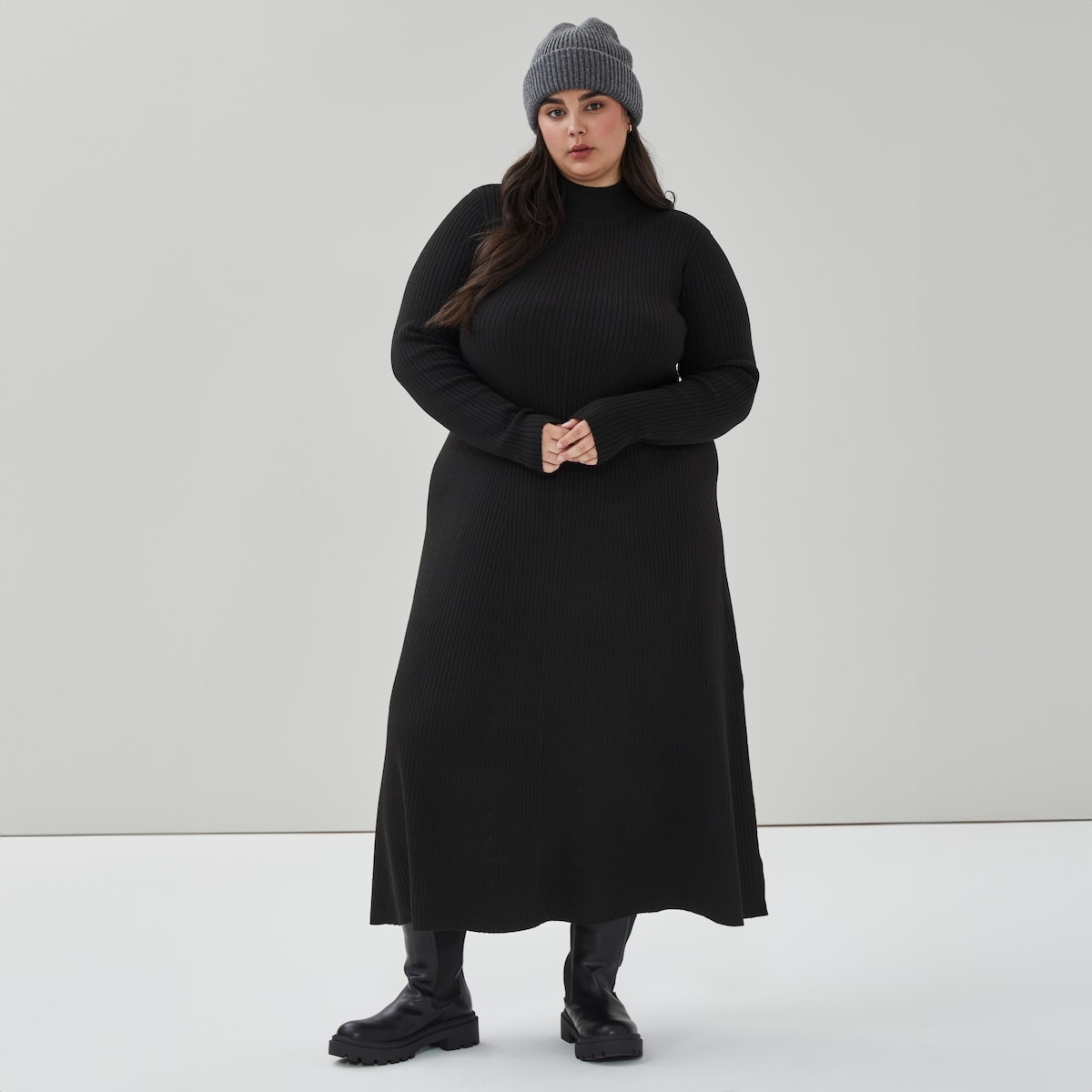Women+ Ribbed Sweater Dress