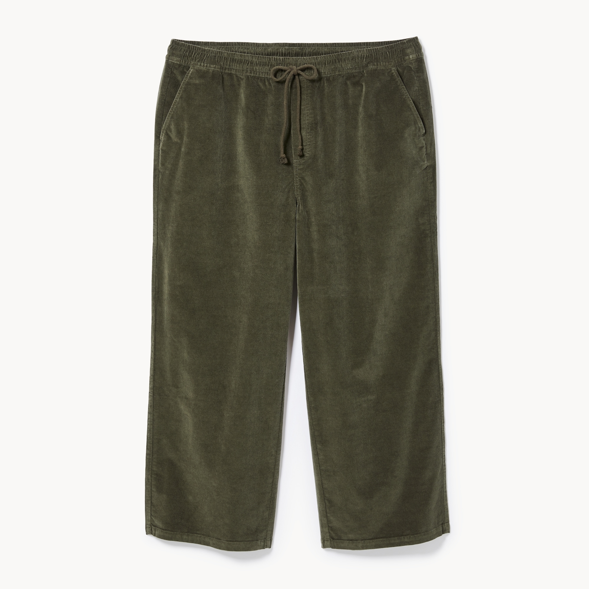 Women+ Corduroy Wide Leg Pant in Dark Olive from Joe Fresh