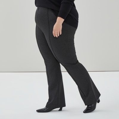 Women+ Ponte Bootcut Pant - Charcoal Mix