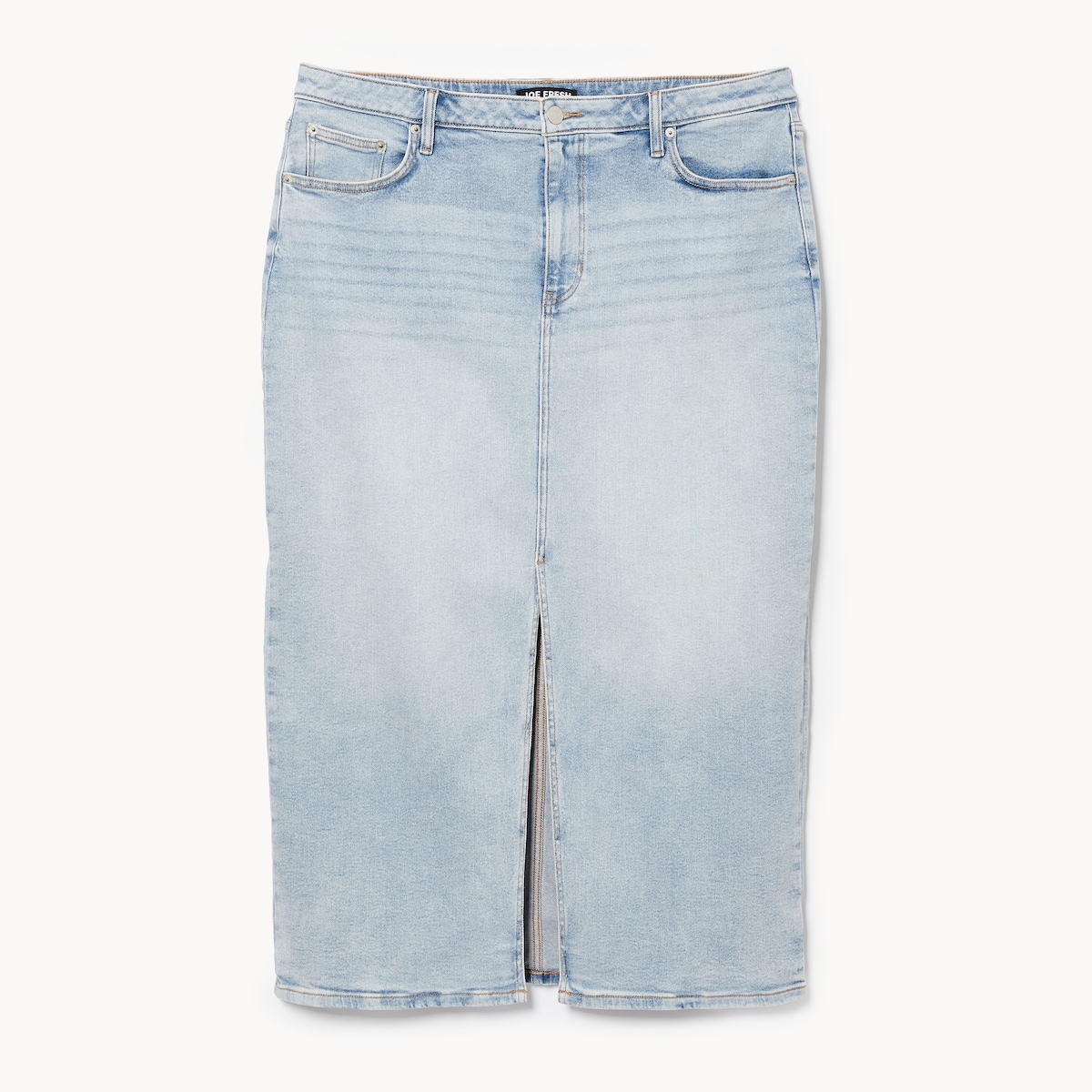 Women+ Denim Maxi Skirt - Light Wash