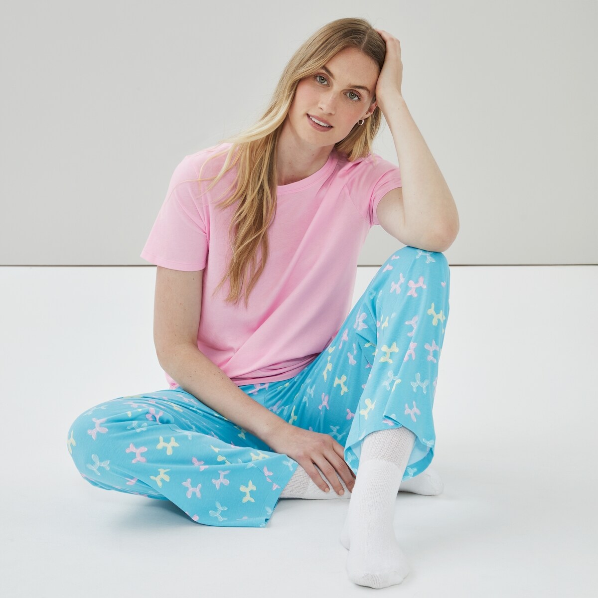 Cotton Sleep Pant - Blue