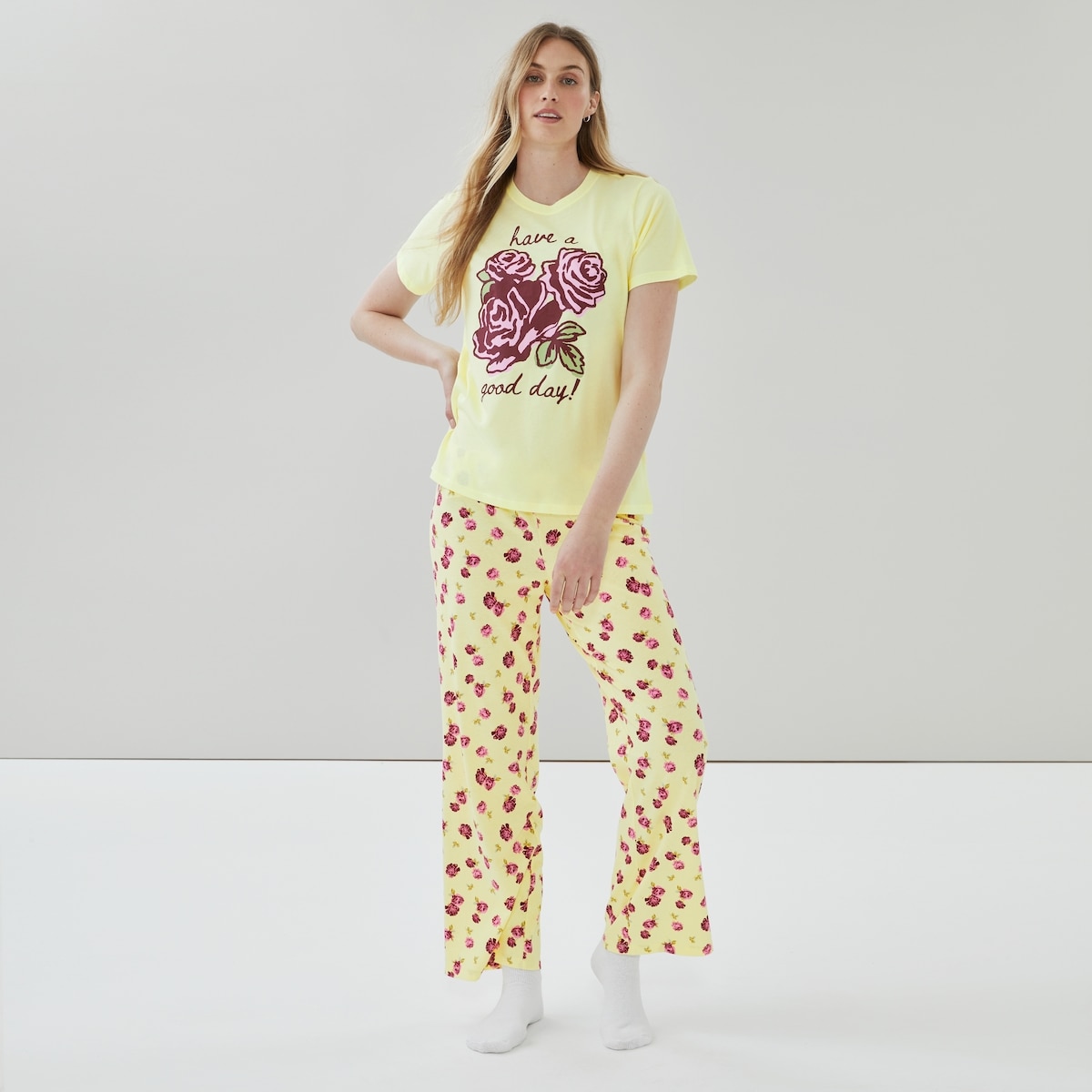 Cotton Sleep T-Shirt - Bright Yellow