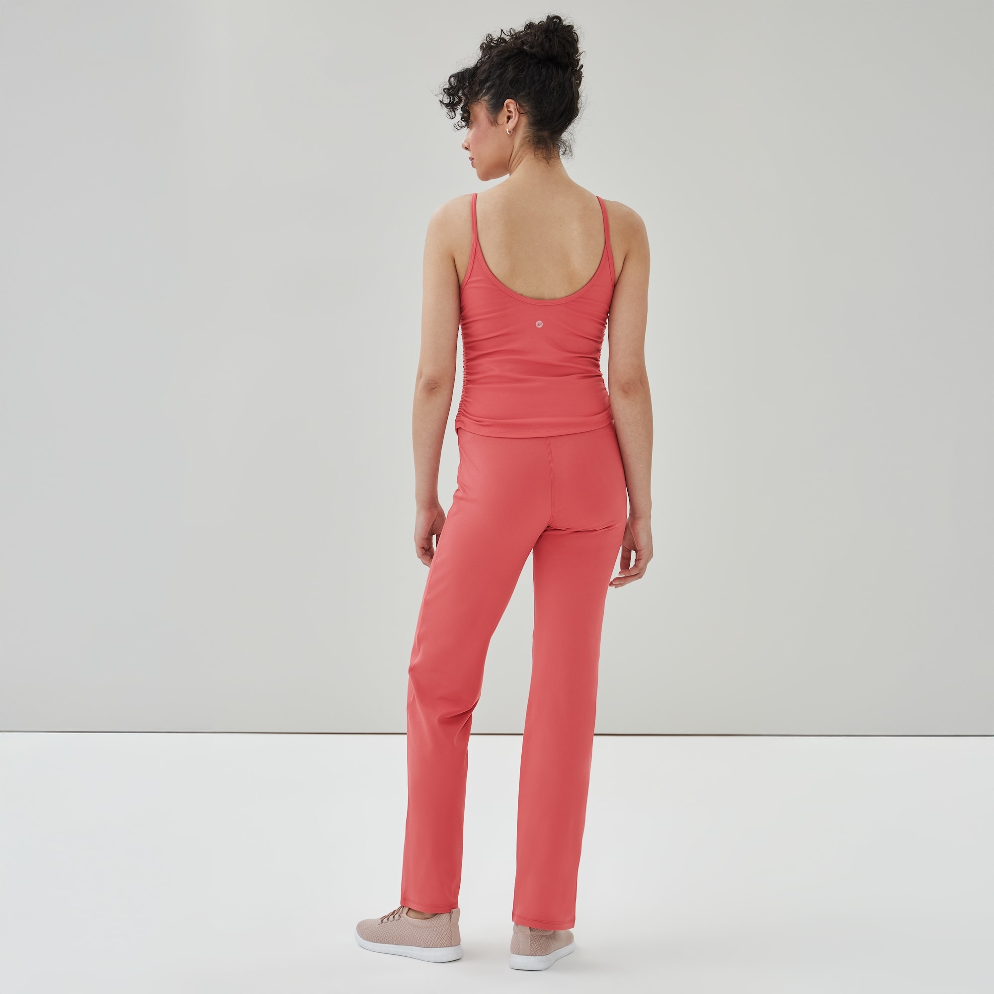 Active Balance Ruched Bra Tank in Coral from Joe Fresh Active Balance Ruched Bra Tank in Coral from Joe Fresh