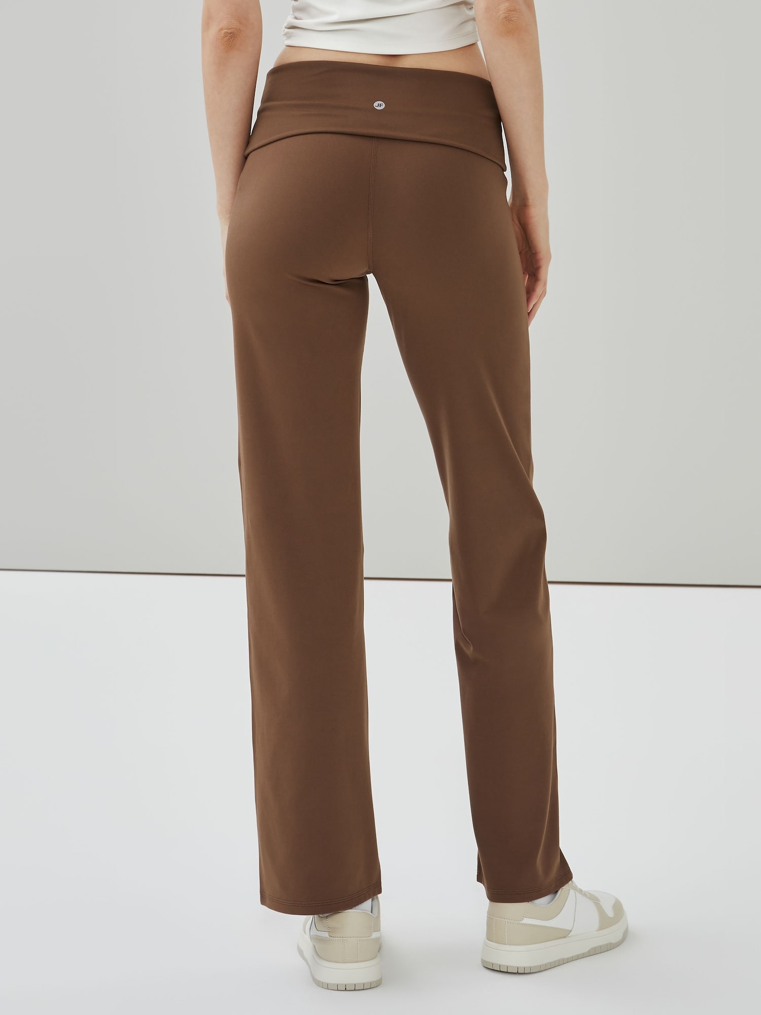 Active Balance Folded Waist Pant in Brown from Joe Fresh