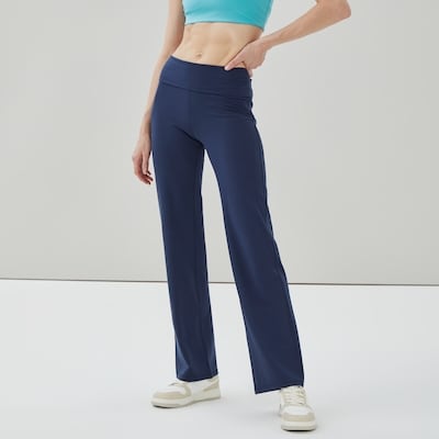 Active Balance Folded Waist Pant - Navy