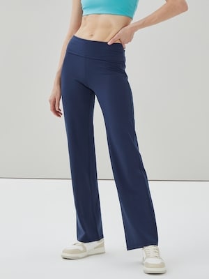 Active Balance Folded Waist Pant - Navy