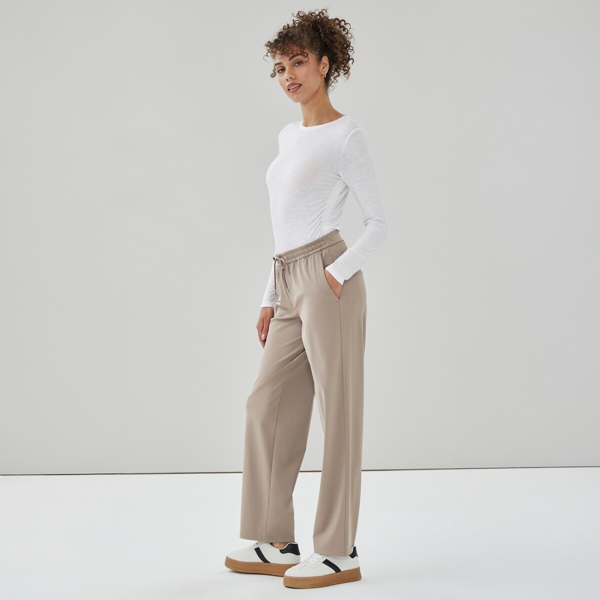Pantalon tout-aller - Brun Ple