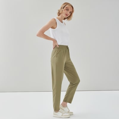 Active Gathered Pant - Khaki Green