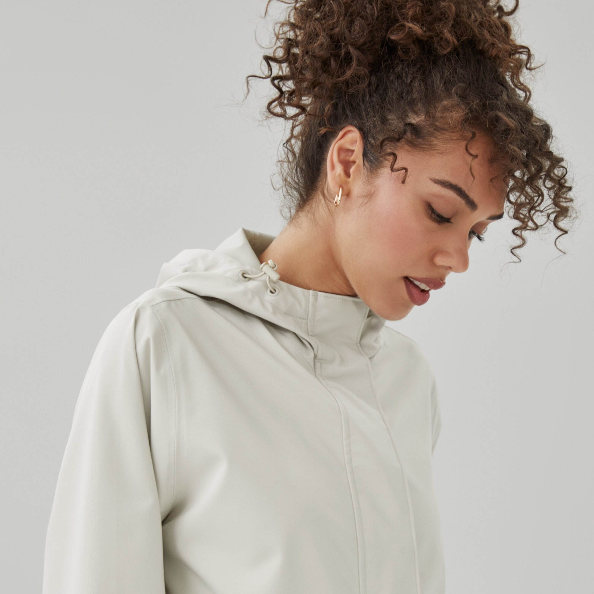 Midi Twill Raincoat in Light Sand from Joe Fresh