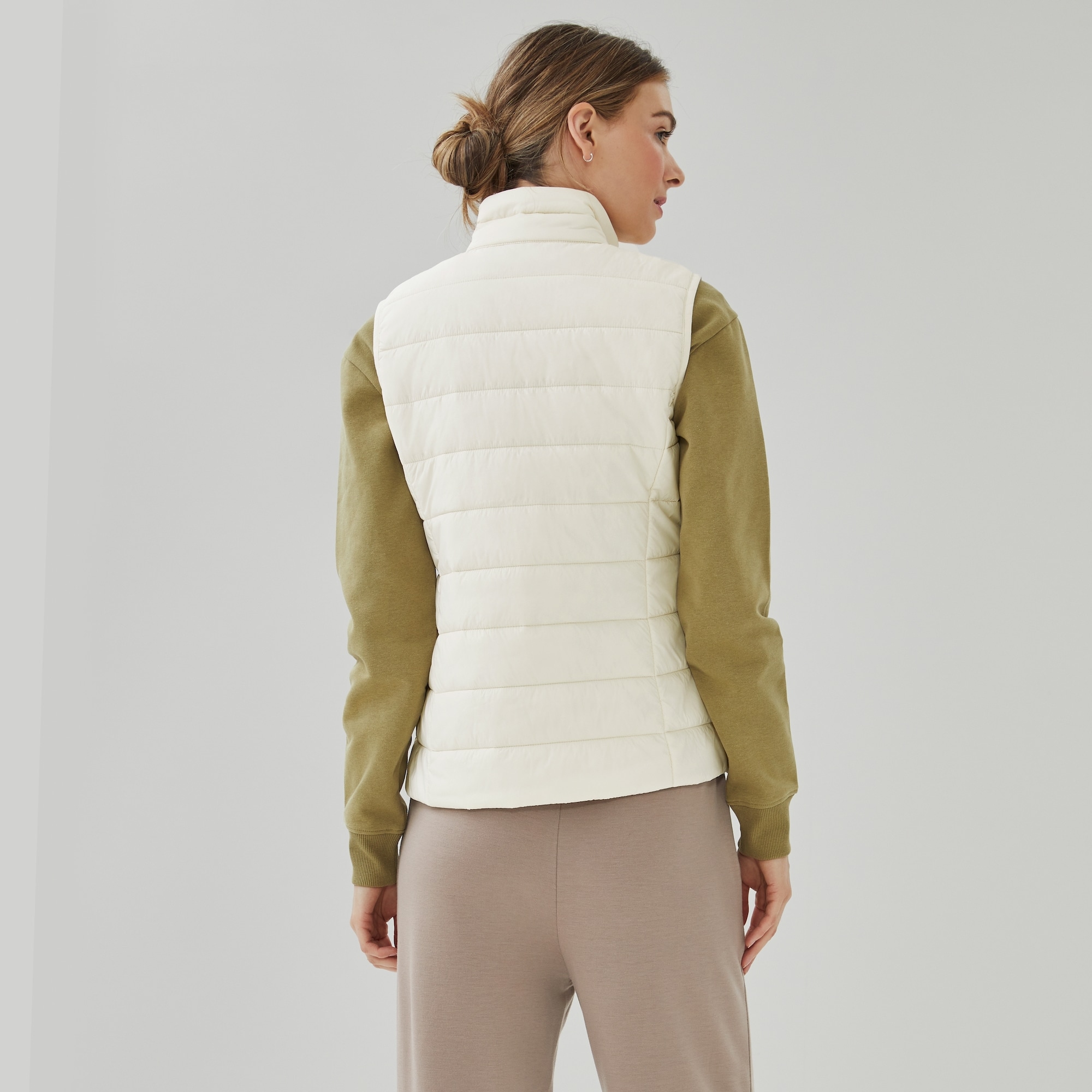 Puffer Vest with PrimaLoft® in Beige from Joe Fresh