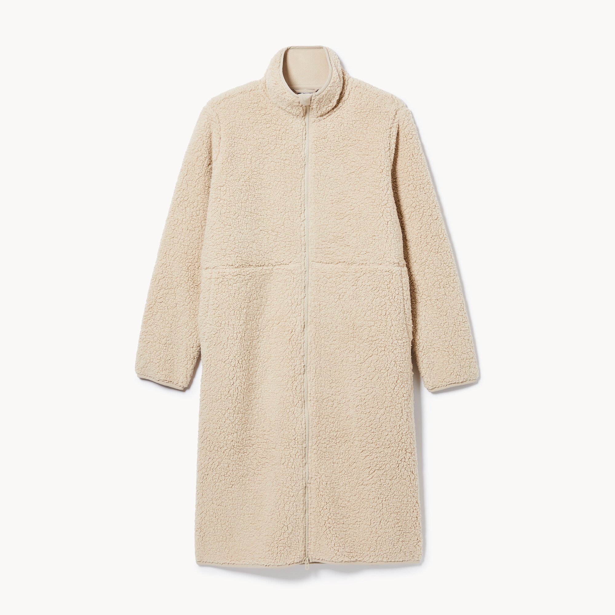 Women+ Fleece Midi Jacket in Stone from Joe Fresh
