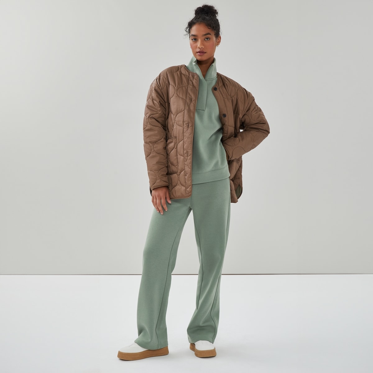 Veste ample matelasse