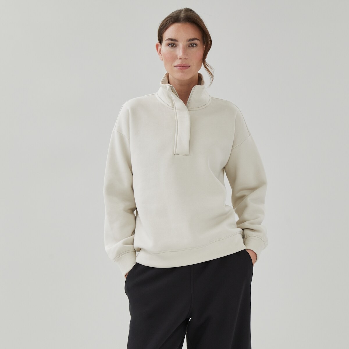 Active Fleece Sweatshirt - Light Sand