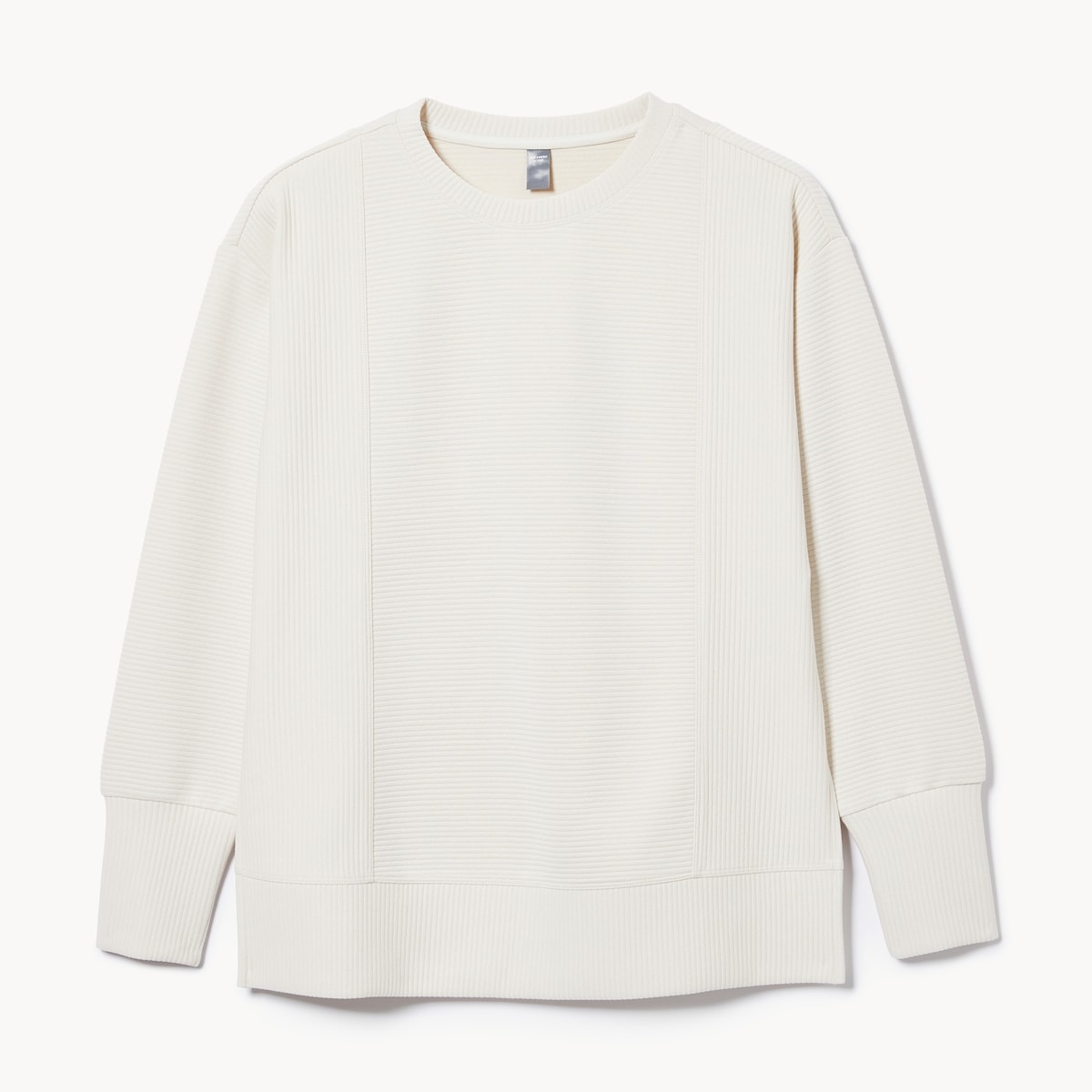 Active Textured Ribbed Pullover