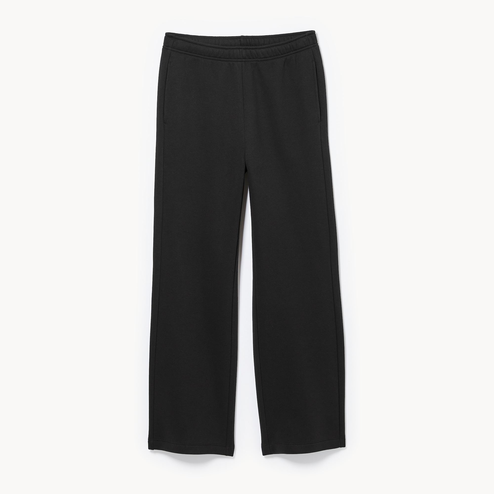 Active Fleece Straight Pant in Black from Joe Fresh