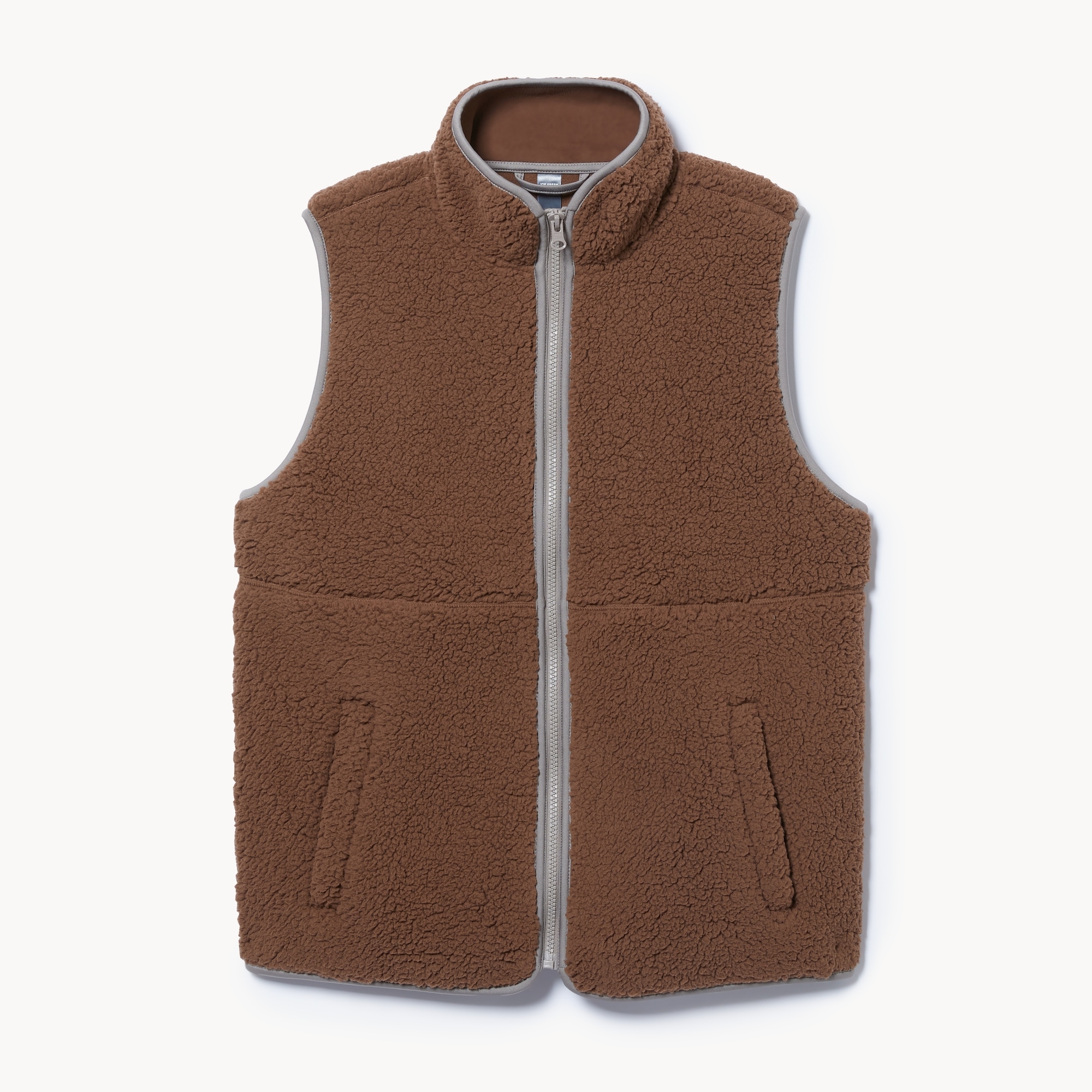 Teddy Fleece Vest in Brown from Joe Fresh