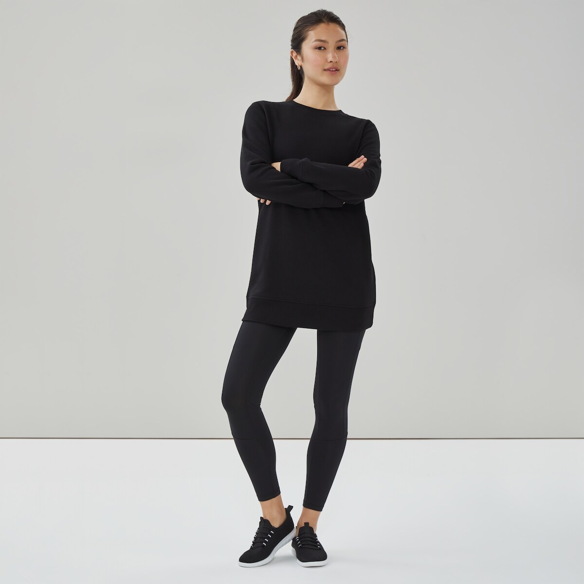 Active Fleece Tunic - Black