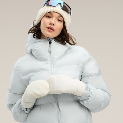 Cropped Puffer Jacket - Powder Blue