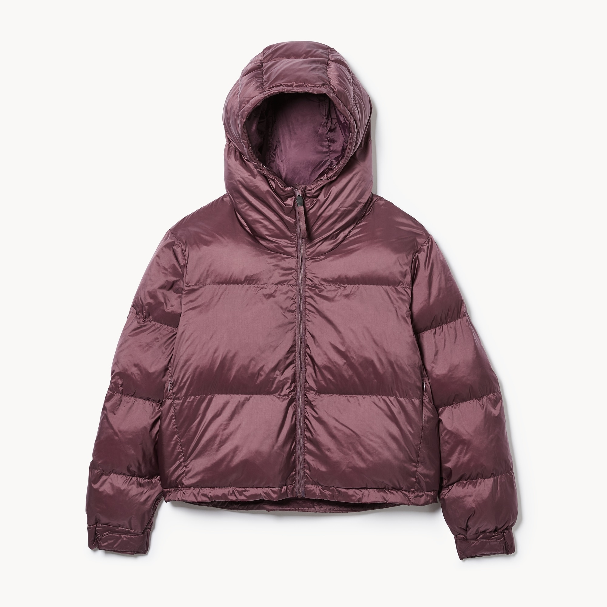 Cropped Puffer Jacket in Plum from Joe Fresh Cropped Puffer Jacket in Plum from Joe Fresh