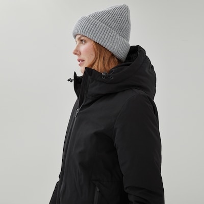 Hooded Puffer Jacket - Black