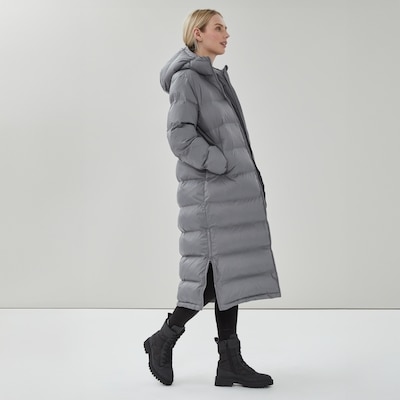Long Puffer Jacket - Grey