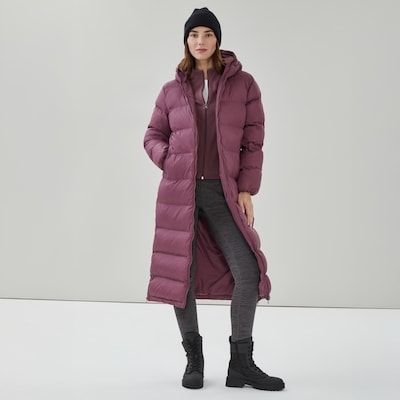 Long Puffer Jacket - Plum