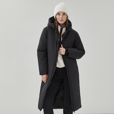 Long Puffer Jacket - Black