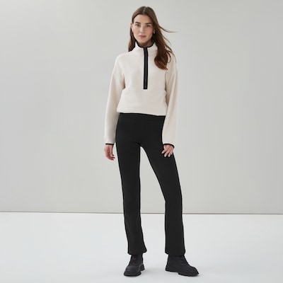 Active Fleece Flare Legging - Black