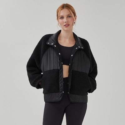 Active Textured Shacket - Black
