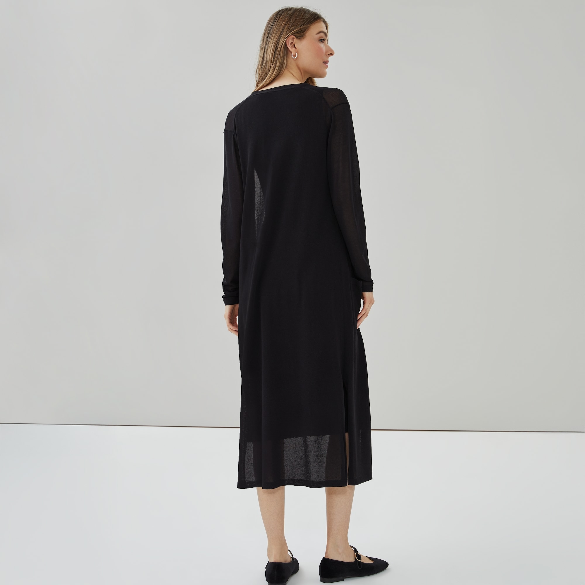 Long Cardigan in JF Black from Joe Fresh
